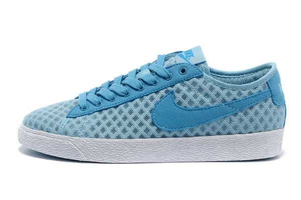Homme Nike Blazer Low Trainer 2013 Summer Light Breathable Blue